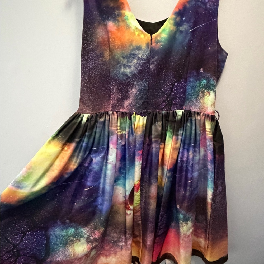 LINDY BOP Colorful Galaxy Print Dress - Picture 2 of 3